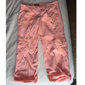 Y2K Pink Cargo Capri Pants 🪷
